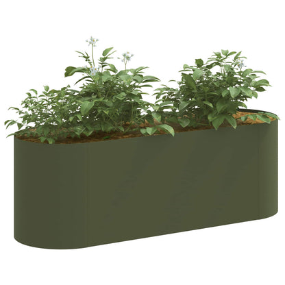 Raised Garden Bed Olive Green 120 x 40x 40 cm