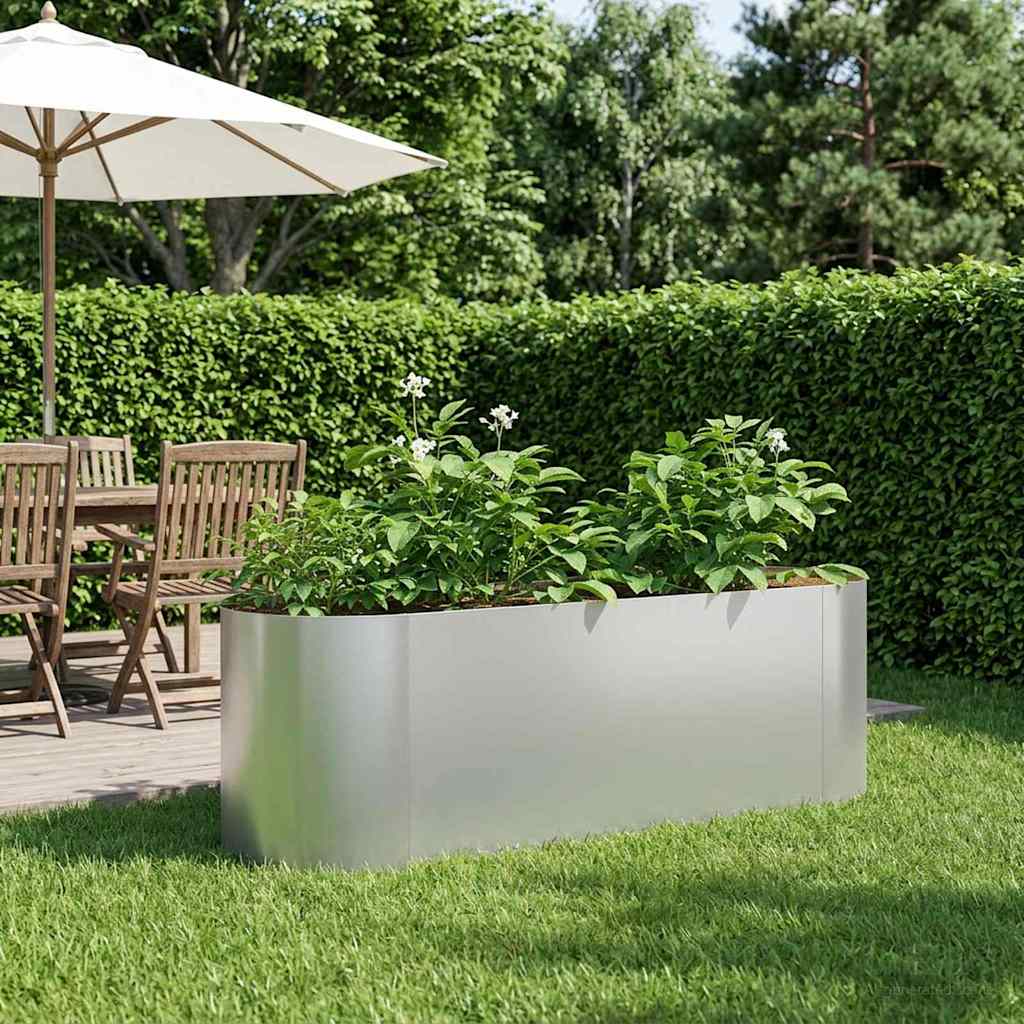 Raised Garden Bed Galvanised Steel 120 x 40x 40 cm