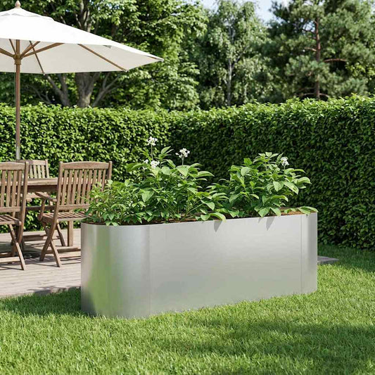 Raised Garden Bed Galvanised Steel 120 x 40x 40 cm
