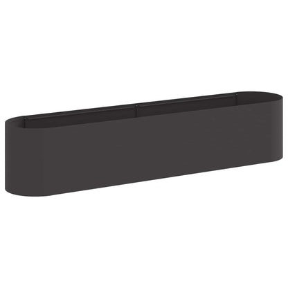 Raised Garden Bed Black 200 x 40x 40 cm
