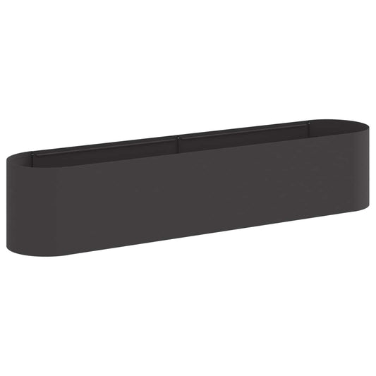Raised Garden Bed Black 200 x 40x 40 cm