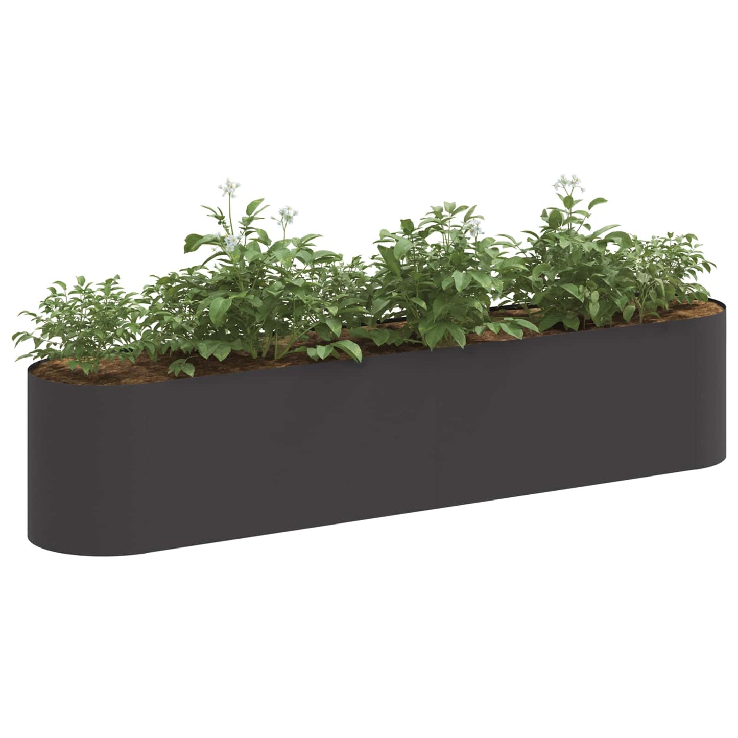 Raised Garden Bed Black 200 x 40x 40 cm