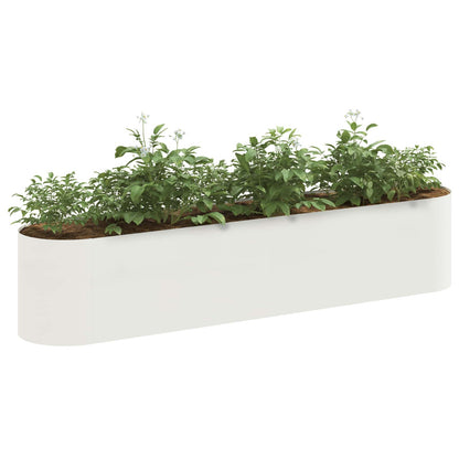 Raised Garden Bed White 200 x 40x 40 cm