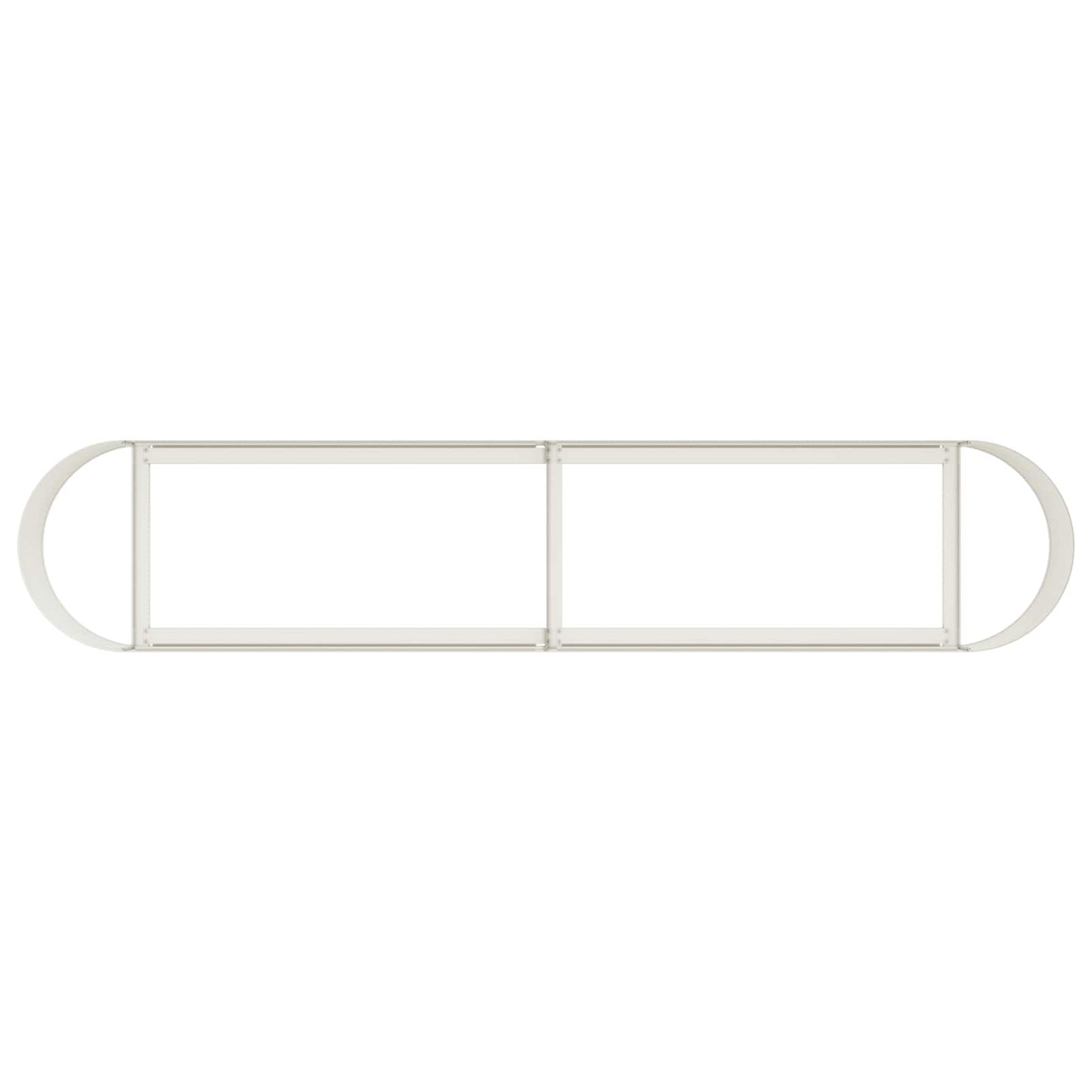 Raised Garden Bed White 200 x 40x 40 cm
