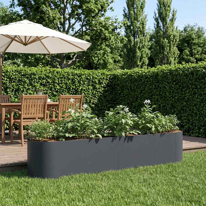 Raised Garden Bed Anthracite 200 x 40x 40 cm