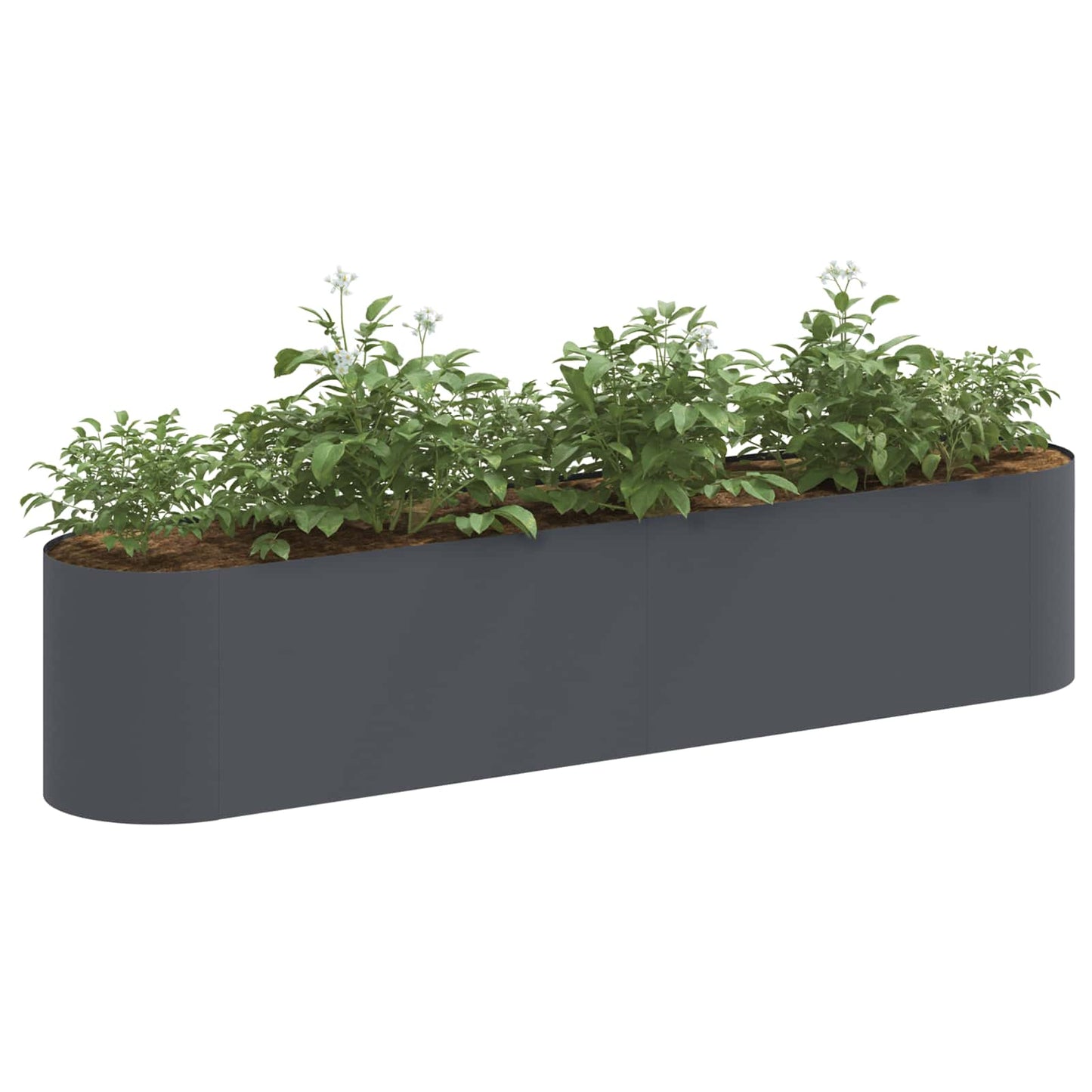 Raised Garden Bed Anthracite 200 x 40x 40 cm