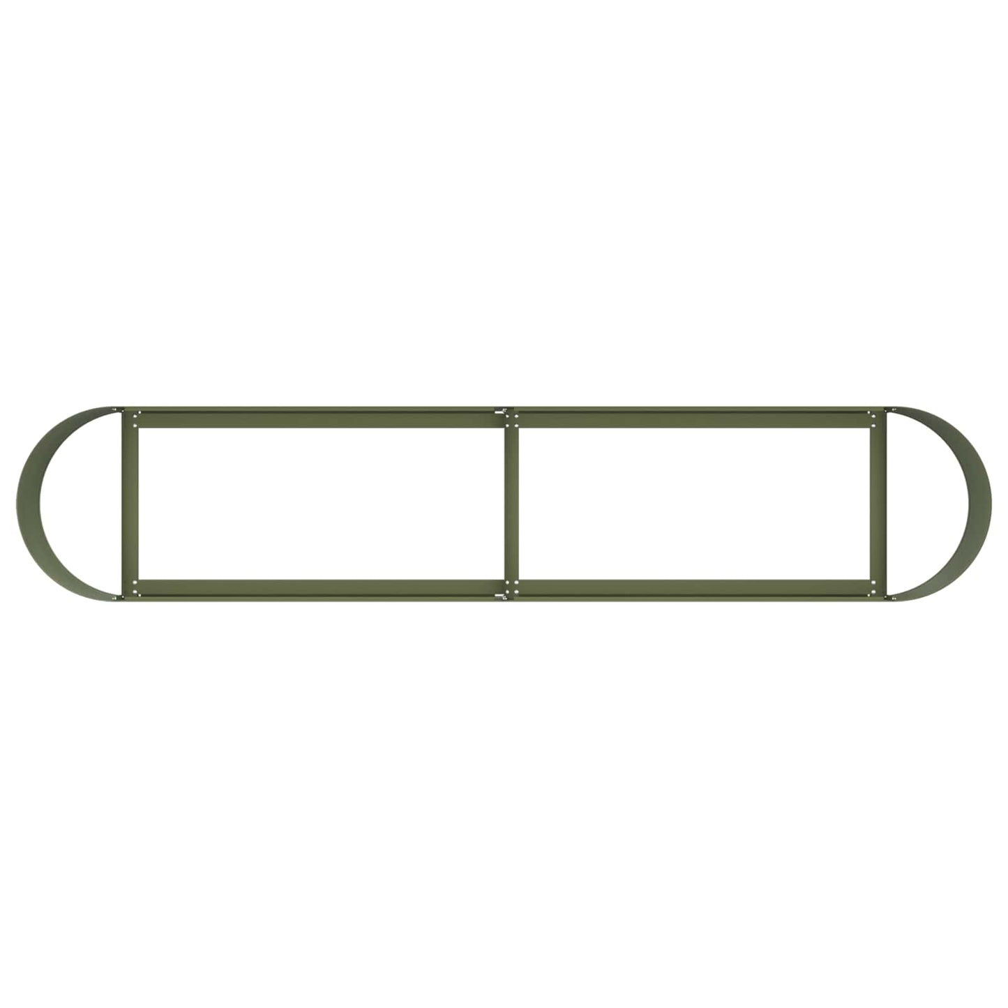 Raised Garden Bed Olive Green 200 x 40x 40 cm