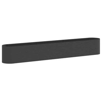 Raised Garden Bed Black 280 x 40x 40 cm