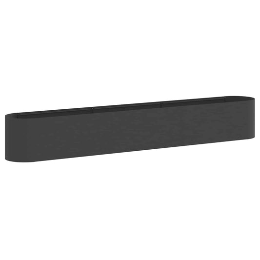 Raised Garden Bed Black 280 x 40x 40 cm