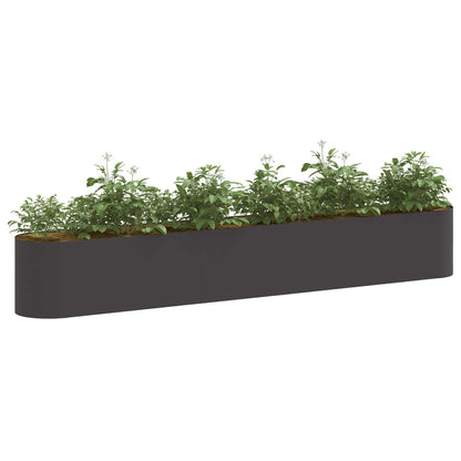 Raised Garden Bed Black 280 x 40x 40 cm