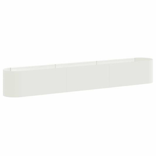 Raised Garden Bed White 280 x 40x 40 cm