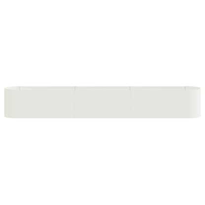 Raised Garden Bed White 280 x 40x 40 cm