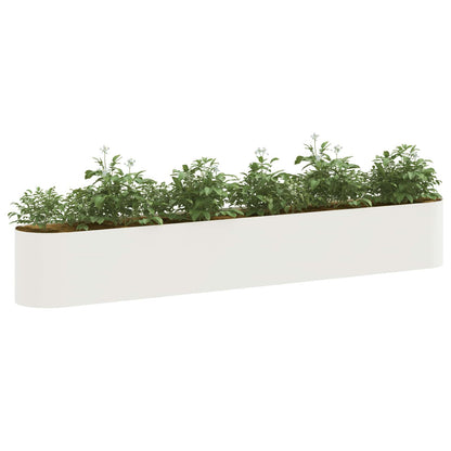 Raised Garden Bed White 280 x 40x 40 cm