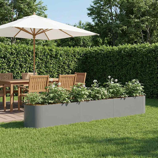Raised Garden Bed Anthracite 280 x 40x 40 cm
