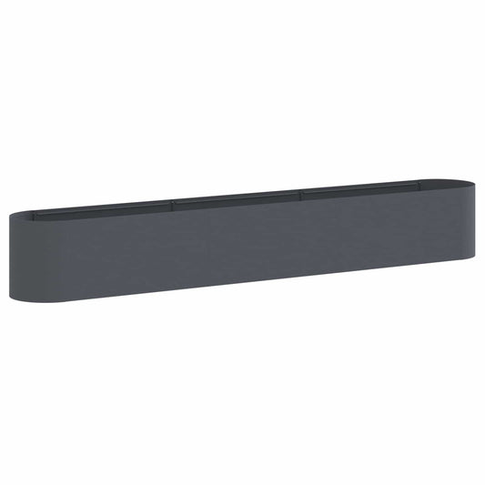 Raised Garden Bed Anthracite 280 x 40x 40 cm