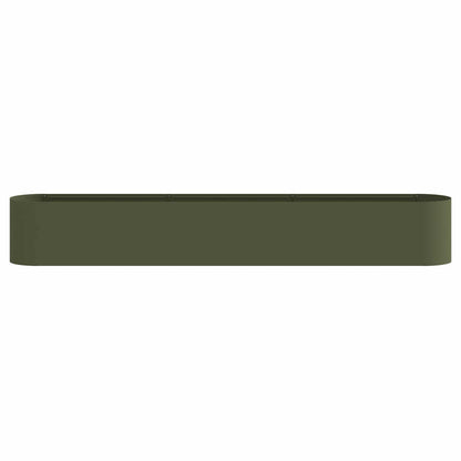 Raised Garden Bed Olive Green 280 x 40x 40 cm
