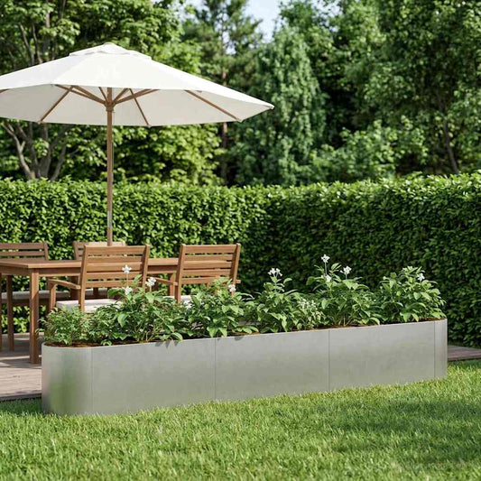Raised Garden Bed Stainless Steel 280 x 40x 40 cm