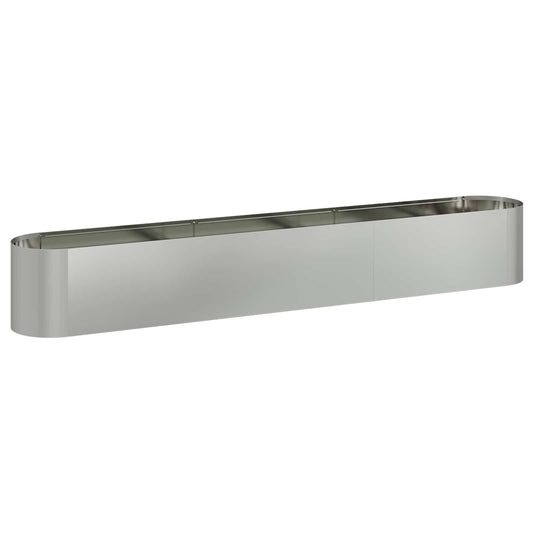 Raised Garden Bed Galvanised Steel 280 x 40x 40 cm