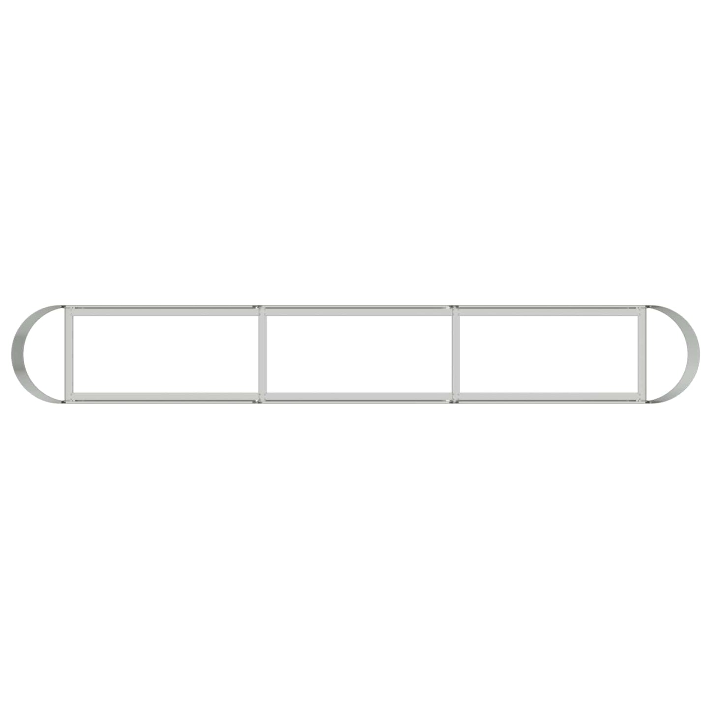 Raised Garden Bed Galvanised Steel 280 x 40x 40 cm