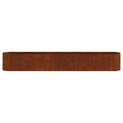 Raised Garden Bed Weathering Steel 280 x 40x 40 cm