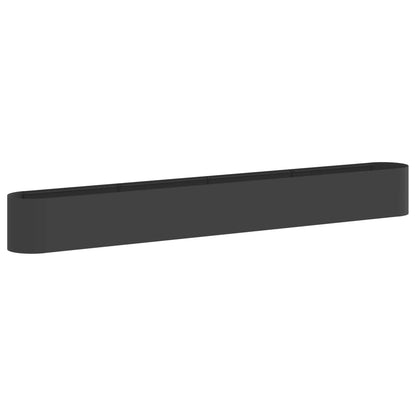 Raised Garden Bed Black 360 x 40x 40 cm