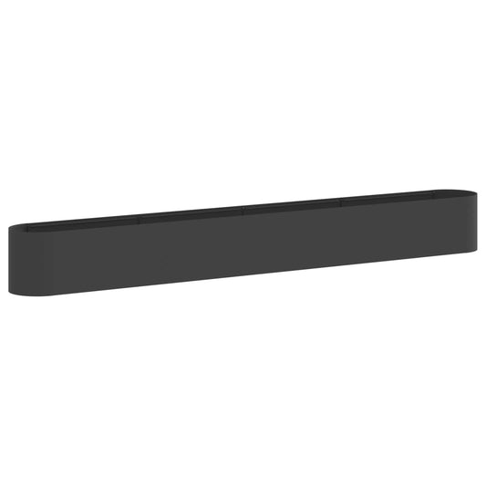 Raised Garden Bed Black 360 x 40x 40 cm