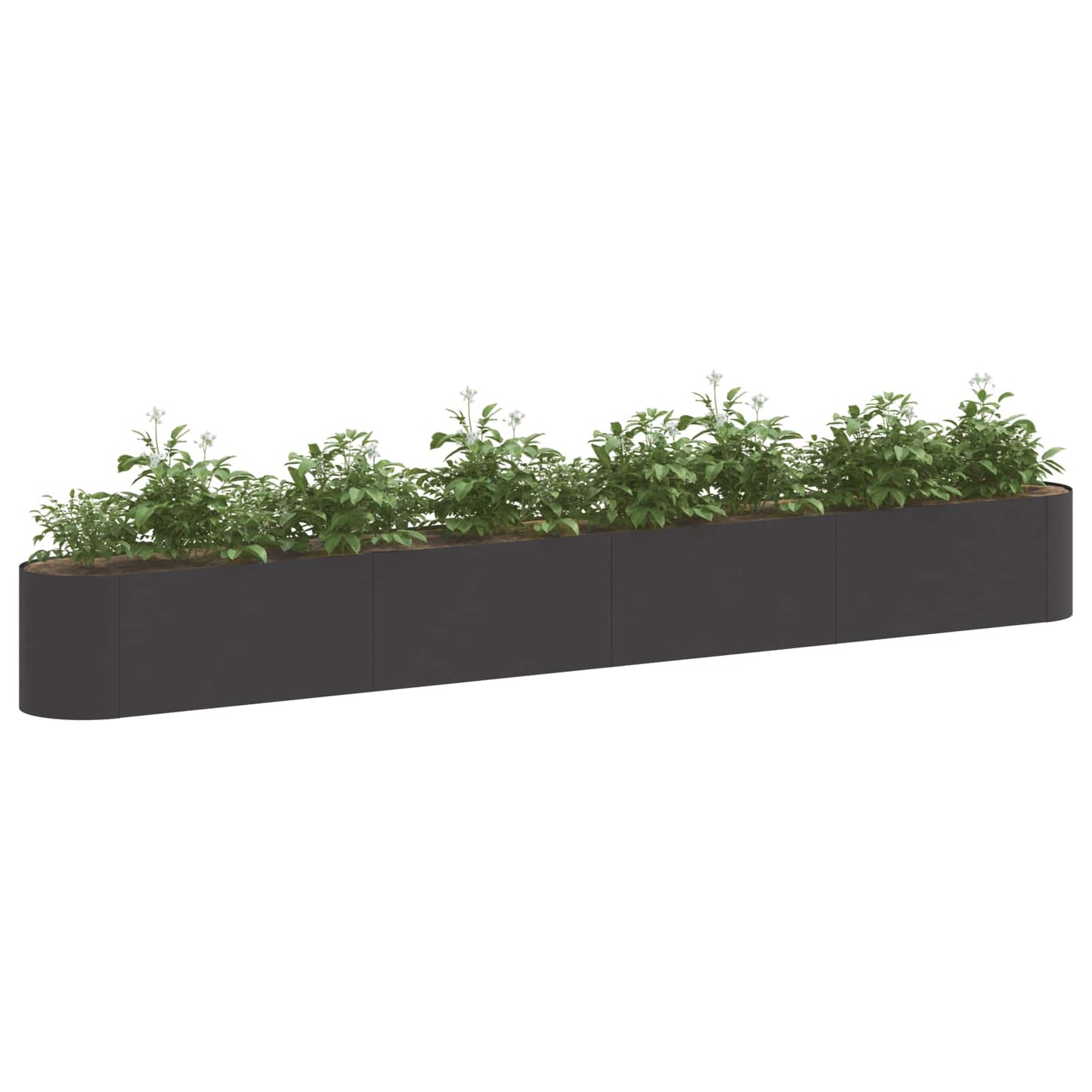 Raised Garden Bed Black 360 x 40x 40 cm
