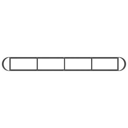 Raised Garden Bed Black 360 x 40x 40 cm