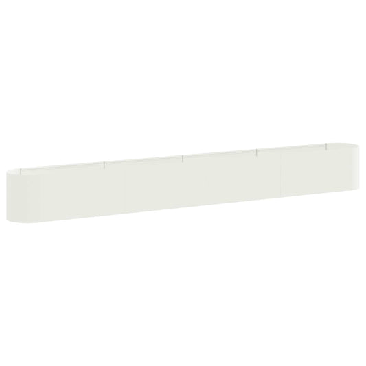 Raised Garden Bed White 360 x 40x 40 cm