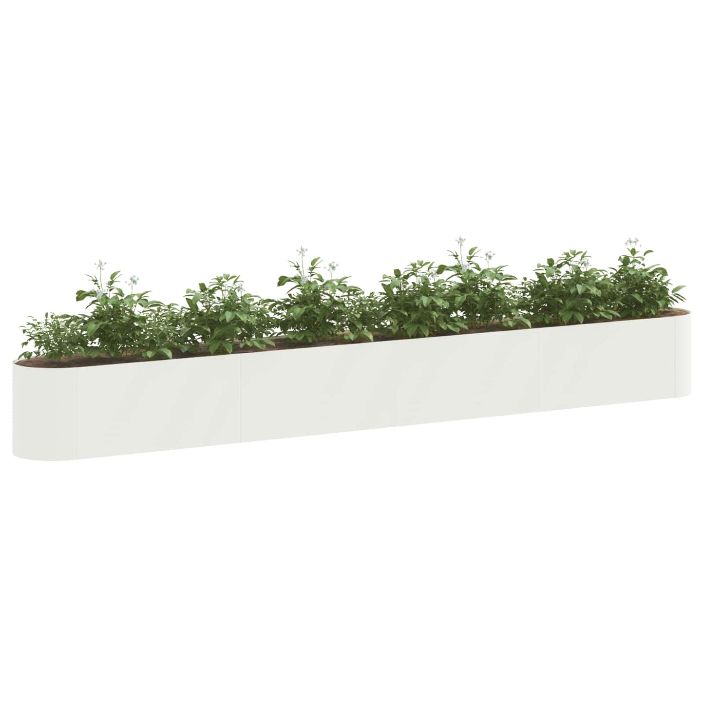 Raised Garden Bed White 360 x 40x 40 cm