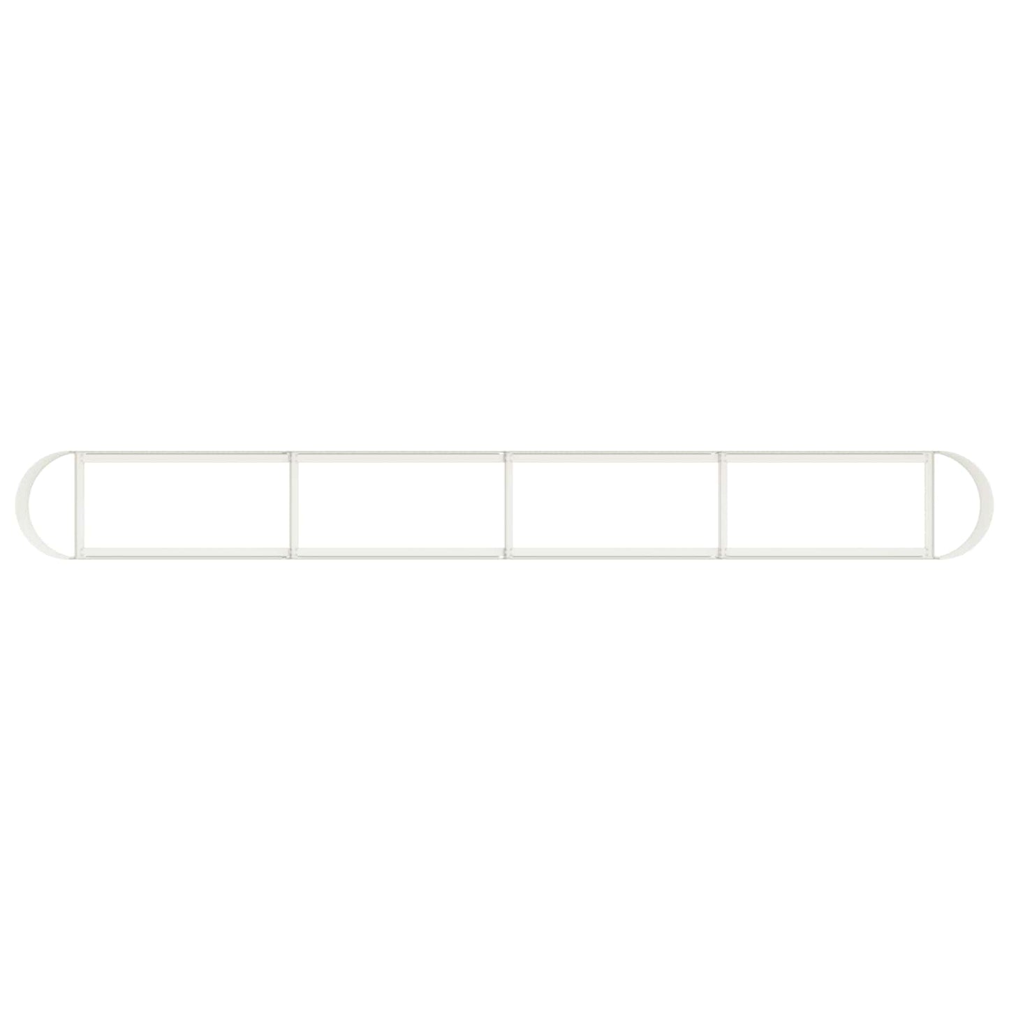 Raised Garden Bed White 360 x 40x 40 cm