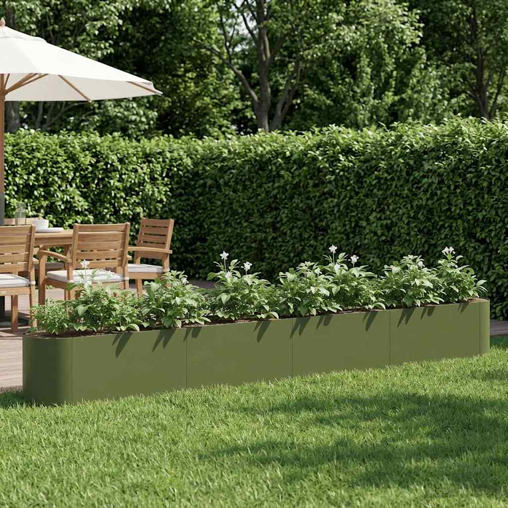Raised Garden Bed Olive Green 360 x 40x 40 cm