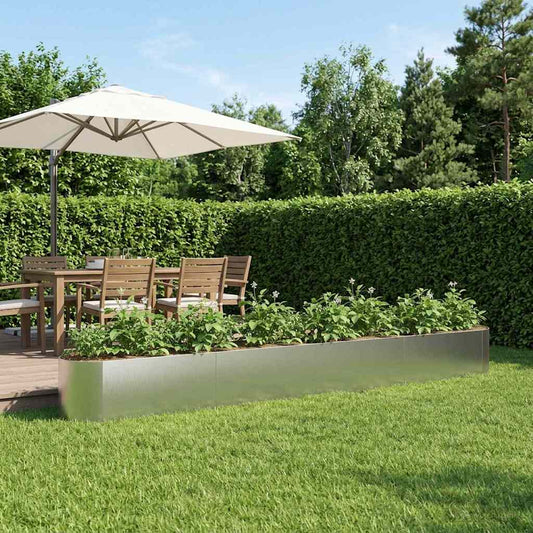 Raised Garden Bed Stainless Steel 360 x 40x 40 cm