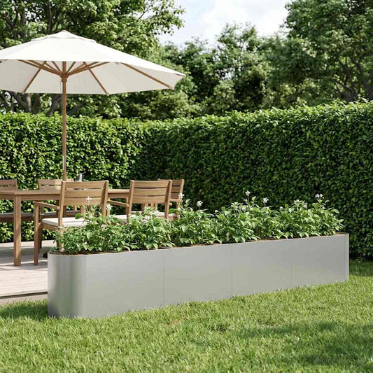 Raised Garden Bed Galvanised Steel 360 x 40x 40 cm