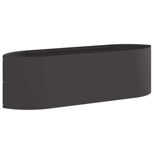 Raised Garden Bed Black 140 x 40x 40 cm Steel