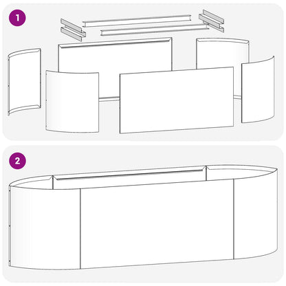 Raised Garden Bed White 140 x 40x 40 cm Steel