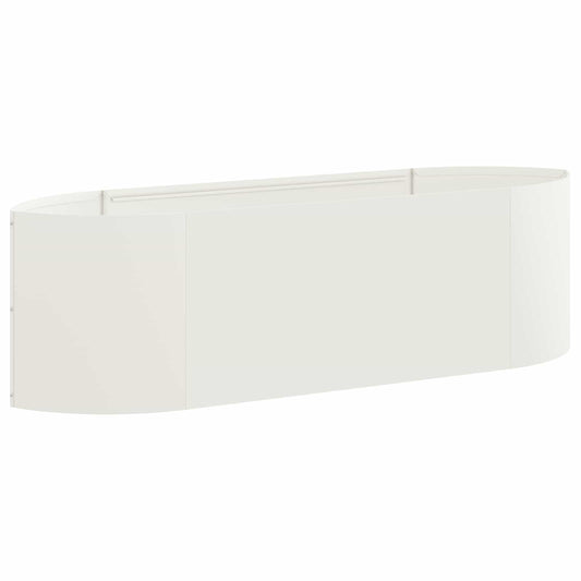 Raised Garden Bed White 140 x 40x 40 cm Steel