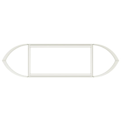 Raised Garden Bed White 140 x 40x 40 cm Steel
