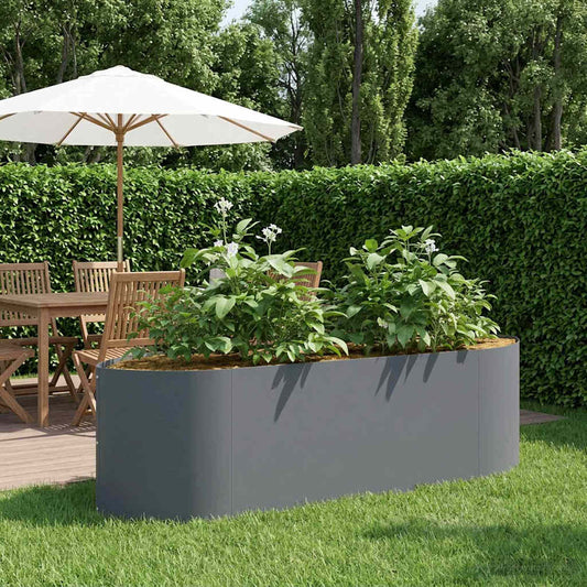Raised Garden Bed Anthracite 140 x 40x 40 cm Steel