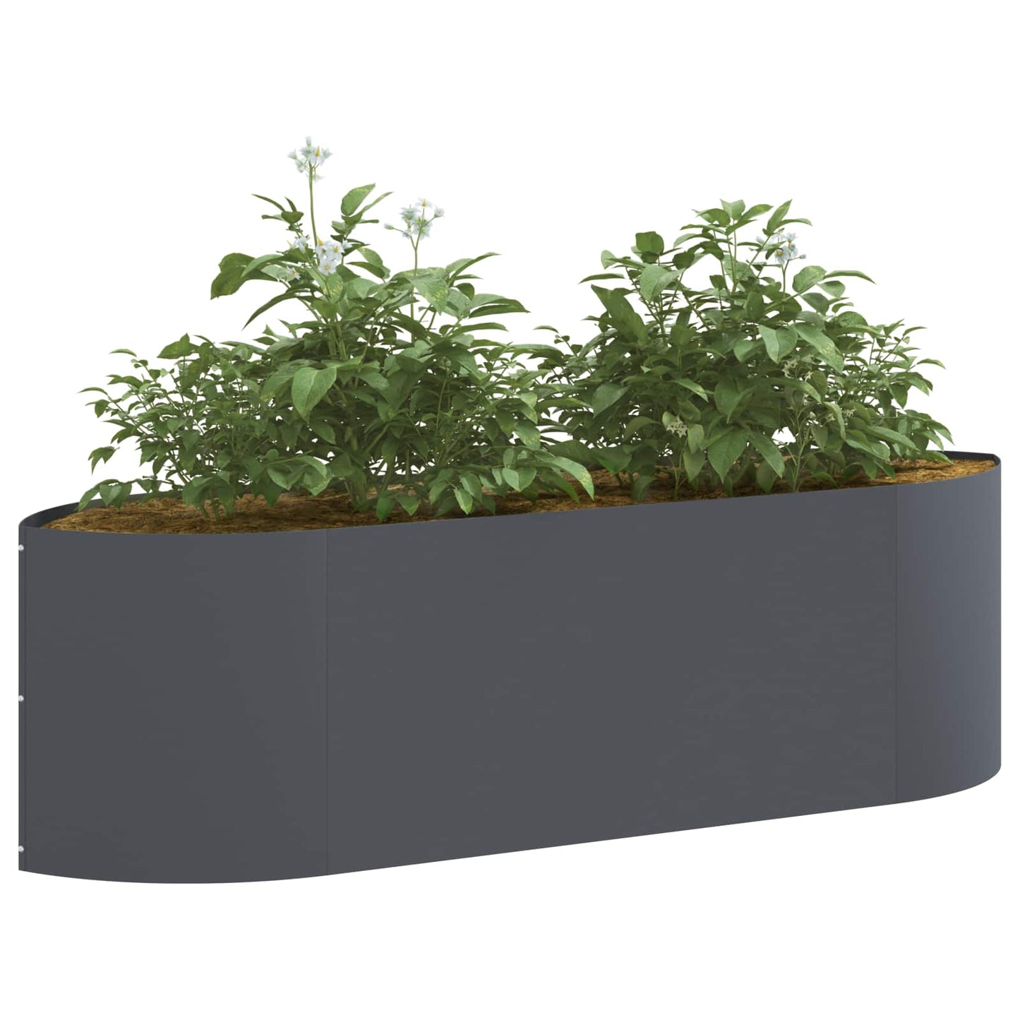 Raised Garden Bed Anthracite 140 x 40x 40 cm Steel