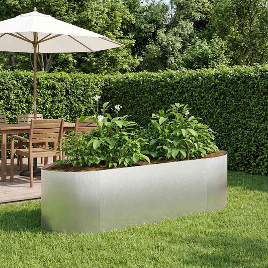 Raised Garden Bed Stainless Steel 140 x 40x 40 cm Steel
