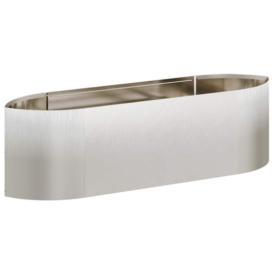 Raised Garden Bed Stainless Steel 140 x 40x 40 cm Steel