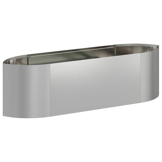 Raised Garden Bed Galvanised Steel 140 x 40x 40 cm Steel