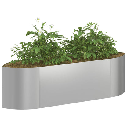 Raised Garden Bed Galvanised Steel 140 x 40x 40 cm Steel