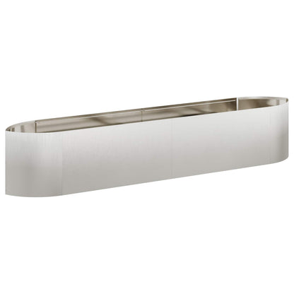 Raised Garden Bed Stainless Steel 220 x 40x 40 cm Steel
