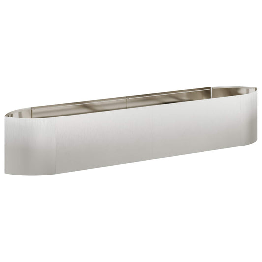 Raised Garden Bed Stainless Steel 220 x 40x 40 cm Steel