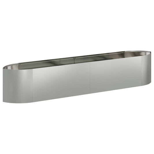 Raised Garden Bed Galvanised Steel 220 x 40x 40 cm Steel
