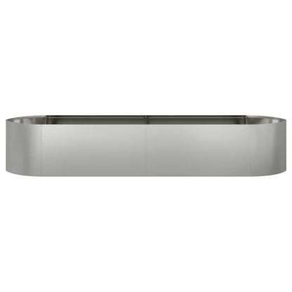 Raised Garden Bed Galvanised Steel 220 x 40x 40 cm Steel