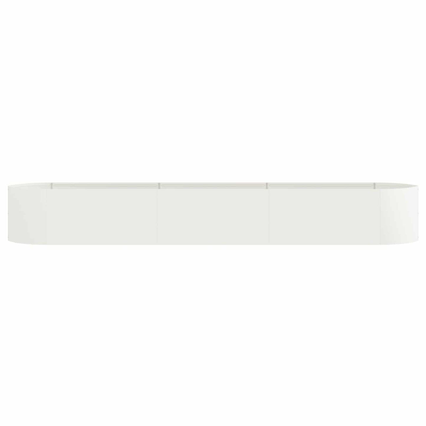 Raised Garden Bed White 300 x 40x 40 cm Steel