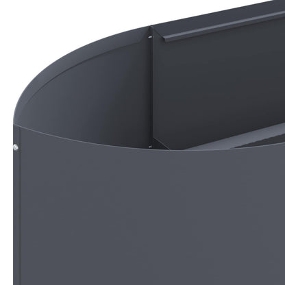 Raised Garden Bed Anthracite 300 x 40x 40 cm Steel